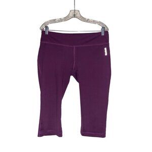 Reebok Playdry Compression Capri Legging‎ Women XL Gym Weight Training Running